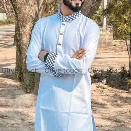 Classic white punjabi